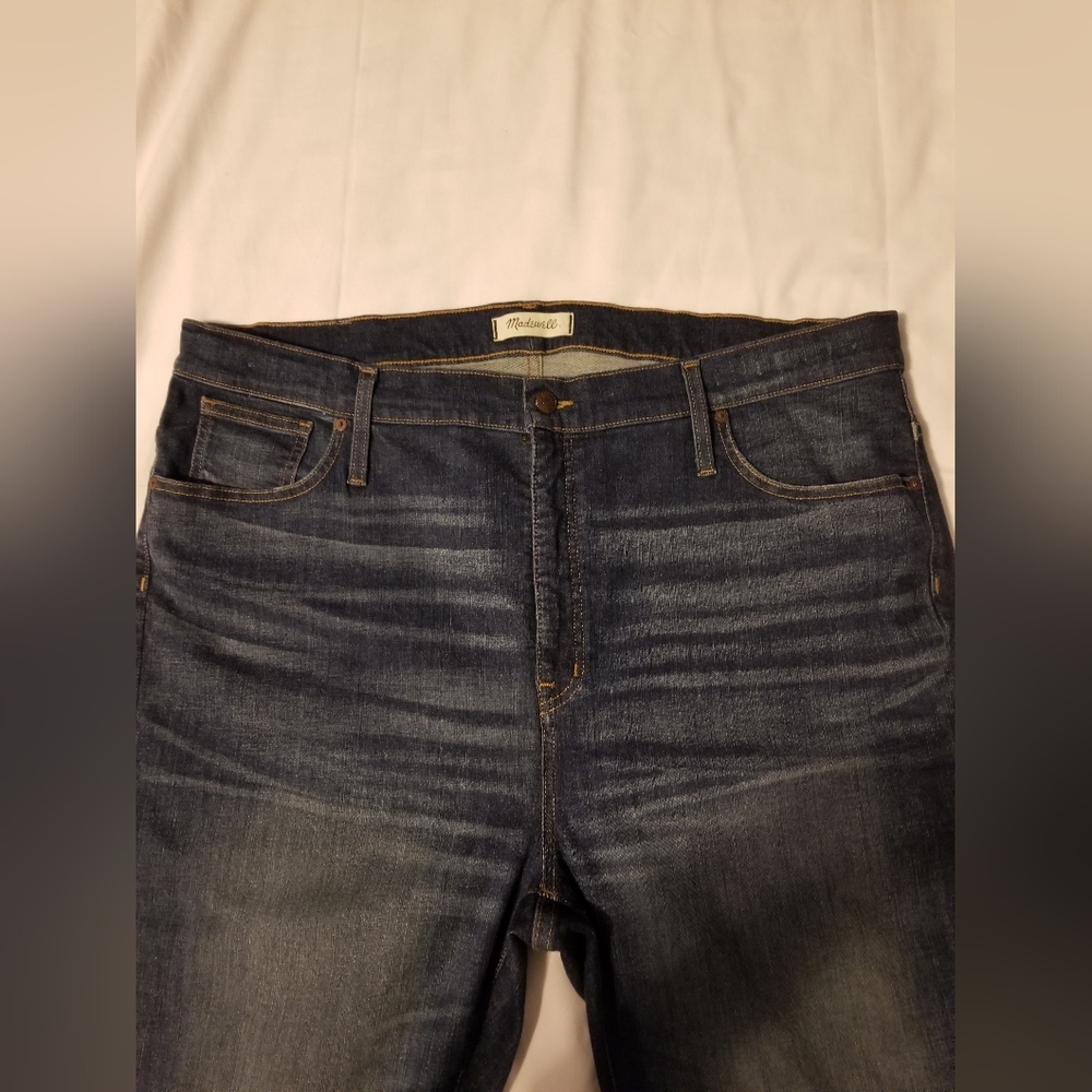 Madewell 10" High Rise Skinny Jeans Blue - Picture 7 of 15